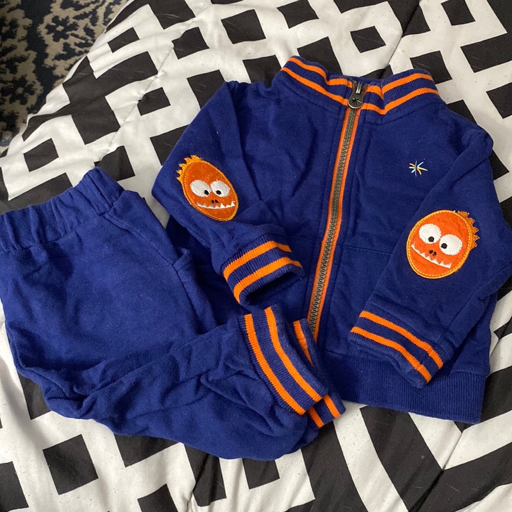 Truly Scrumptious by Heidi Klum 2pc Boys Outfit 100% Cotton